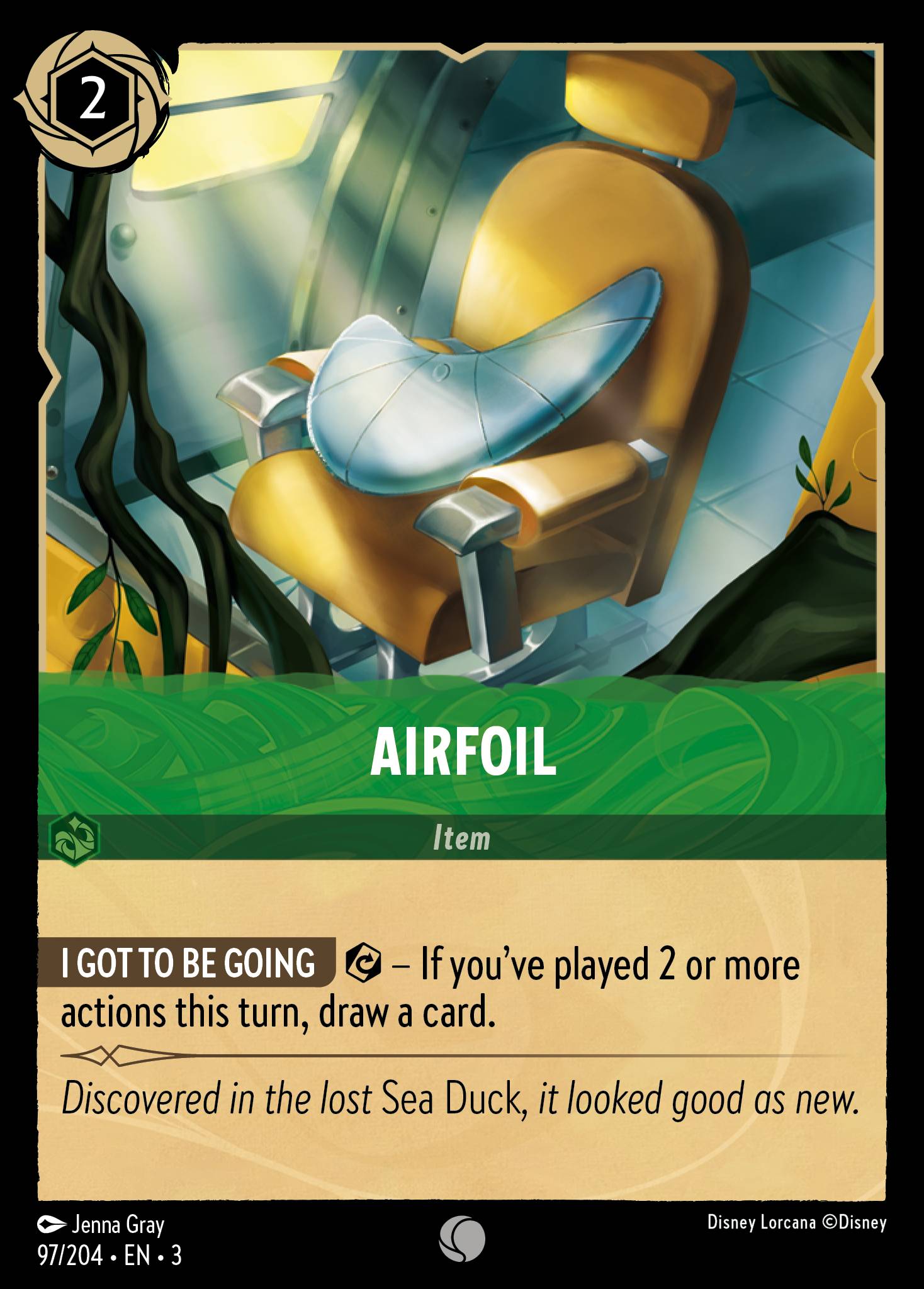 Disney Lorcana Into the Inklands card #97 - Airfoil (Cold Foil)