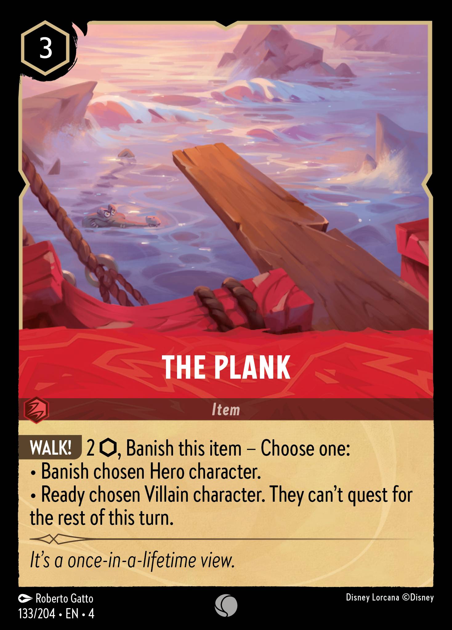 Disney Lorcana Ursula's Return card #133 - The Plank (Cold Foil)