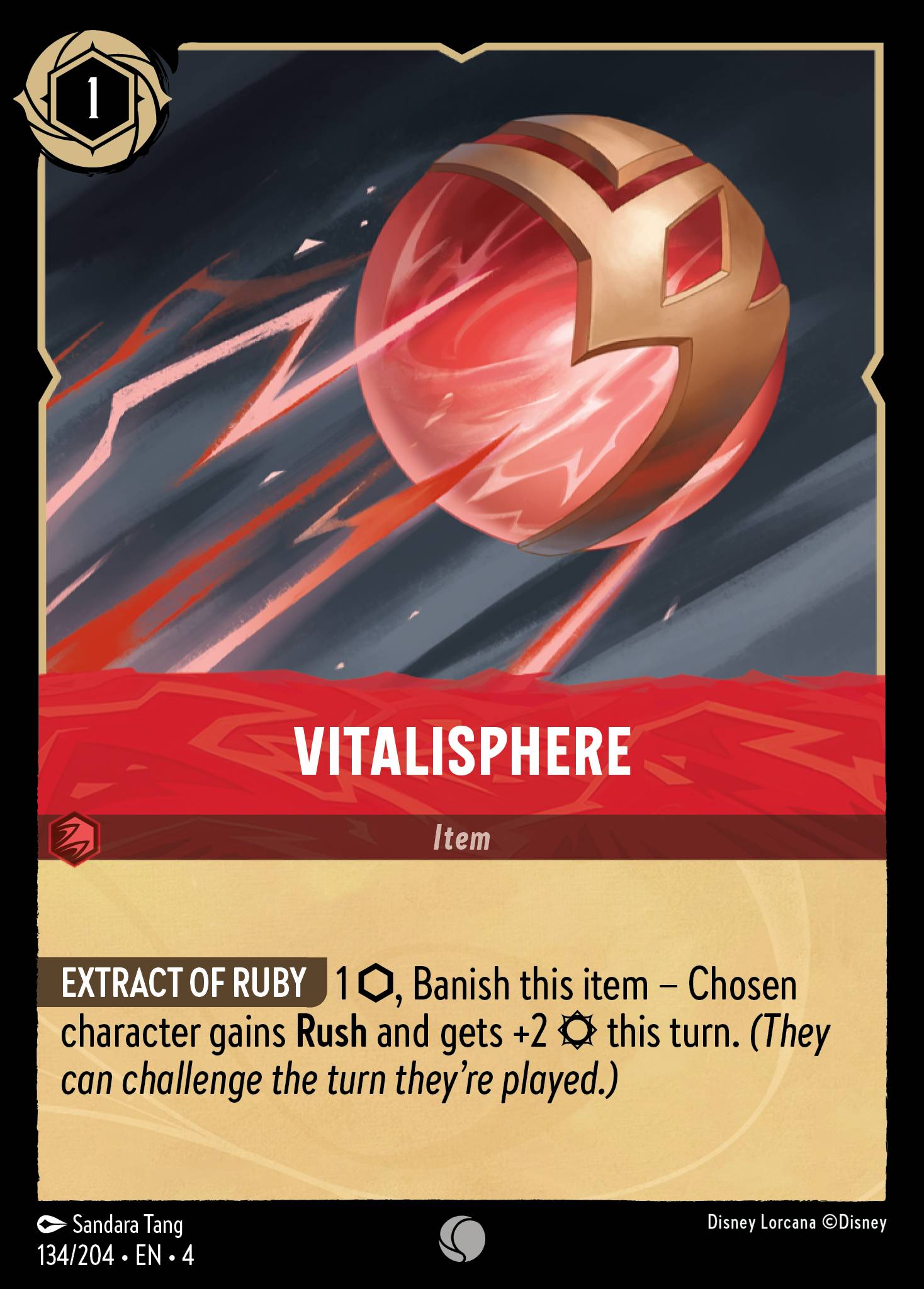 Disney Lorcana Ursula's Return card #134 - Vitalisphere (Cold Foil)