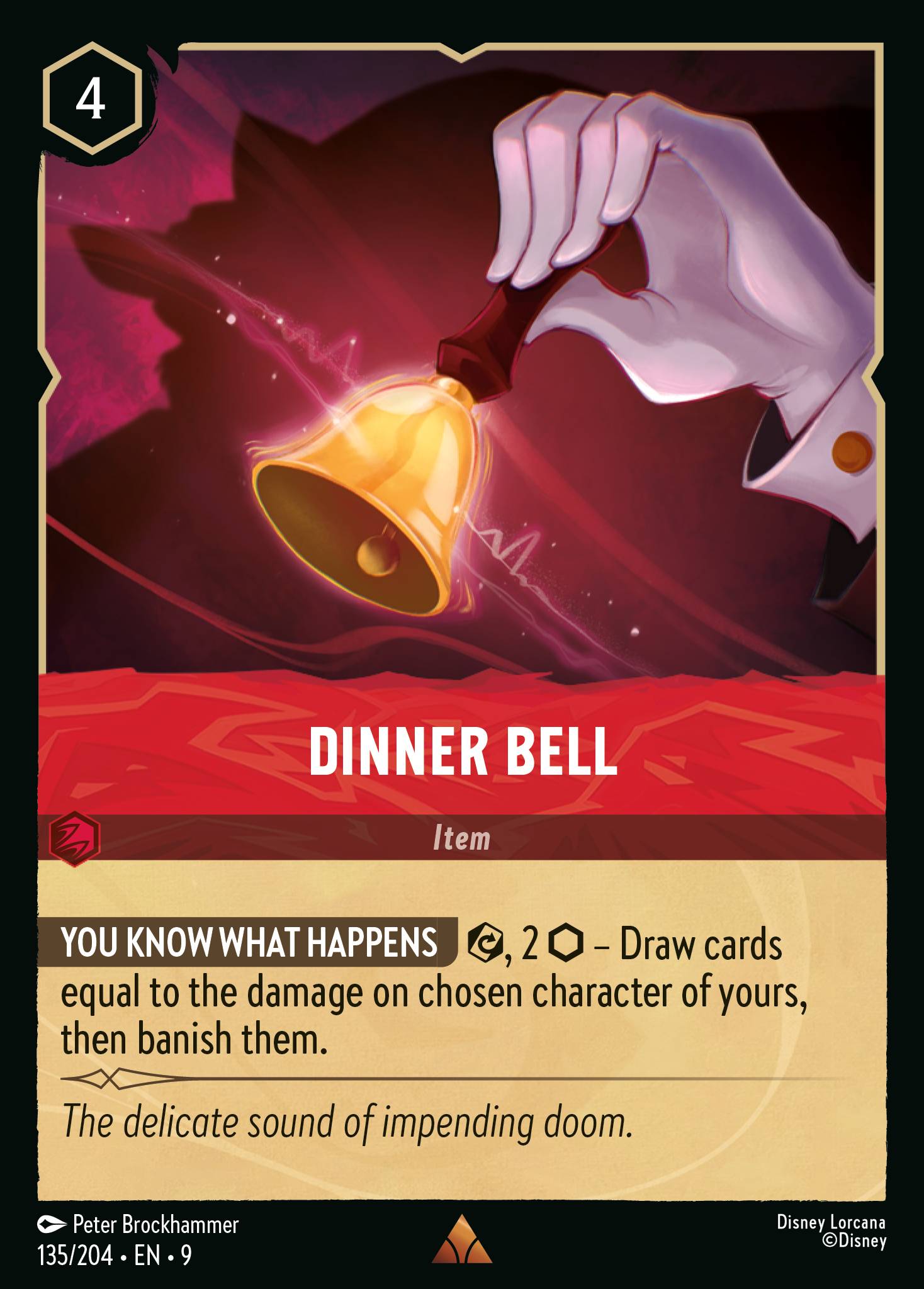 Disney Lorcana Fabled card #135 - Dinner Bell (Non-Foil)