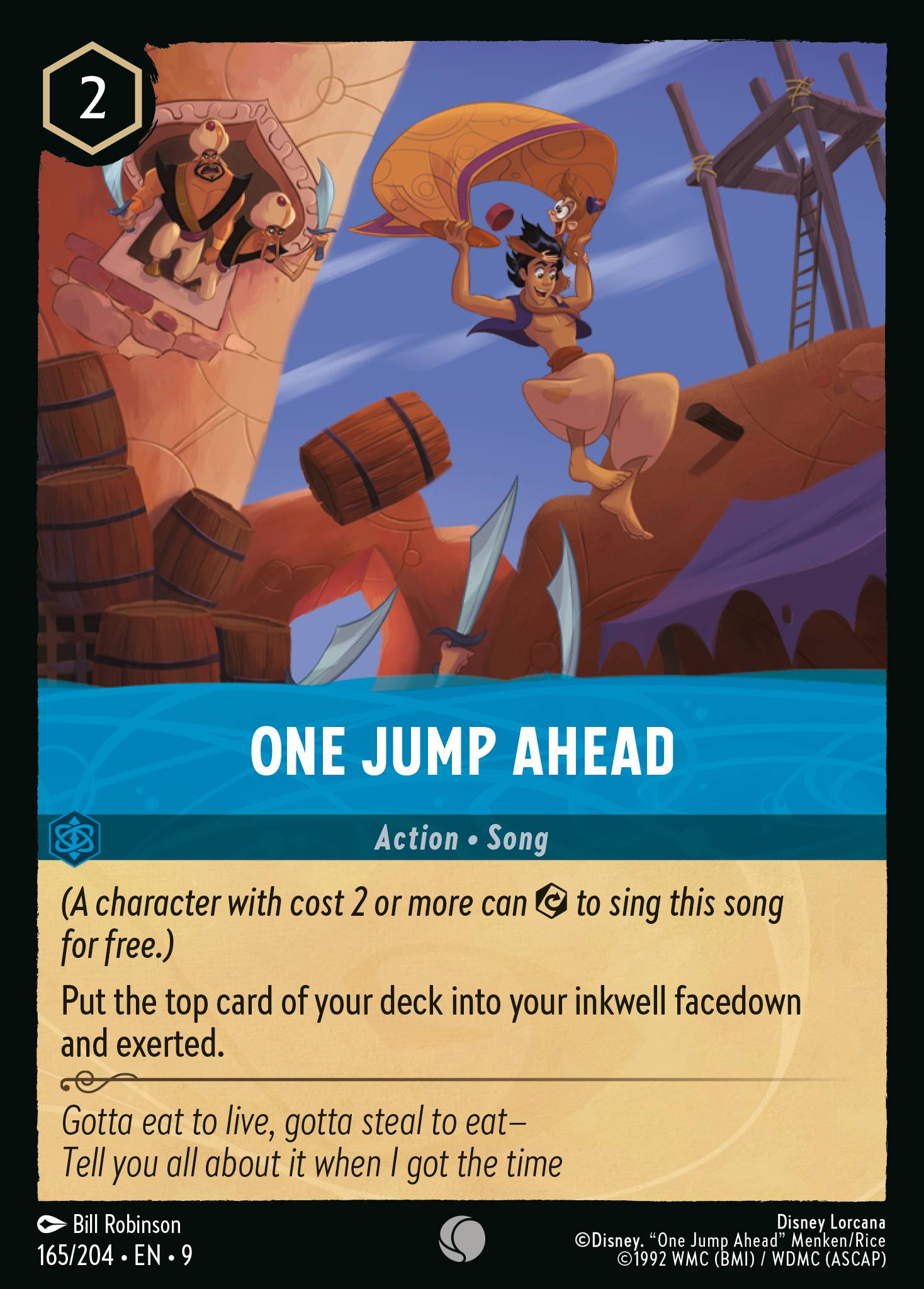 Disney Lorcana Fabled card #165 - One Jump Ahead (Non-Foil)