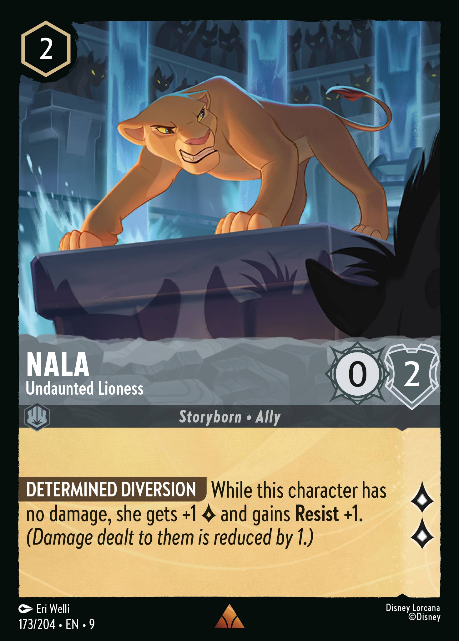 Disney Lorcana Fabled card #173 - Nala - Undaunted Lioness (Non-Foil)