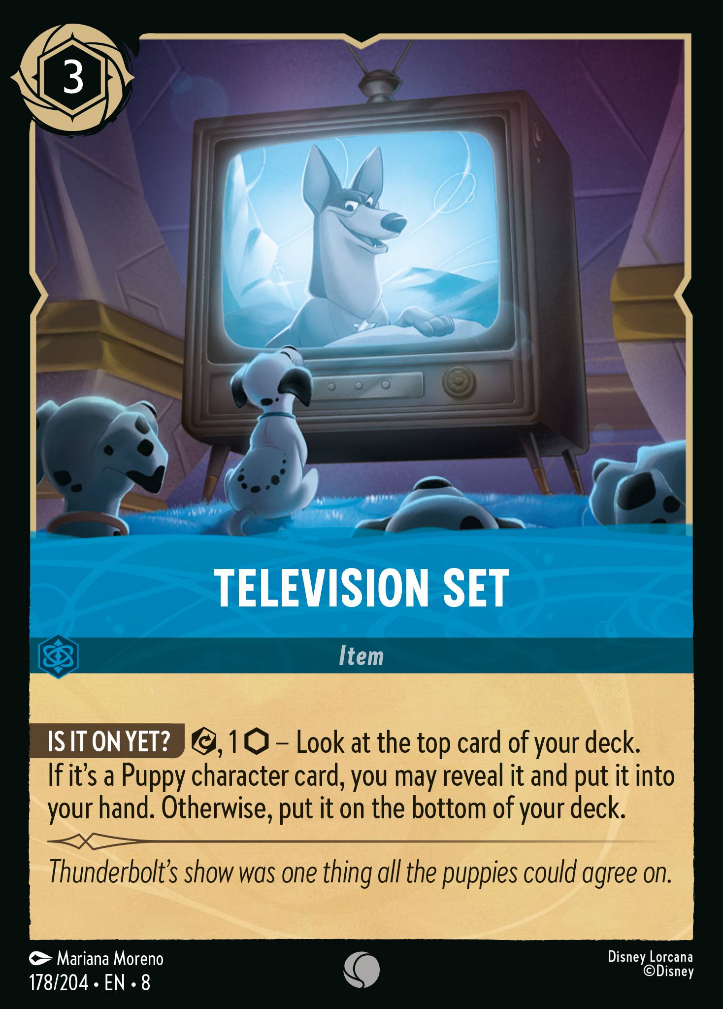 Disney Lorcana The Reign of Jafar card #178 - Television Set (Cold Foil)