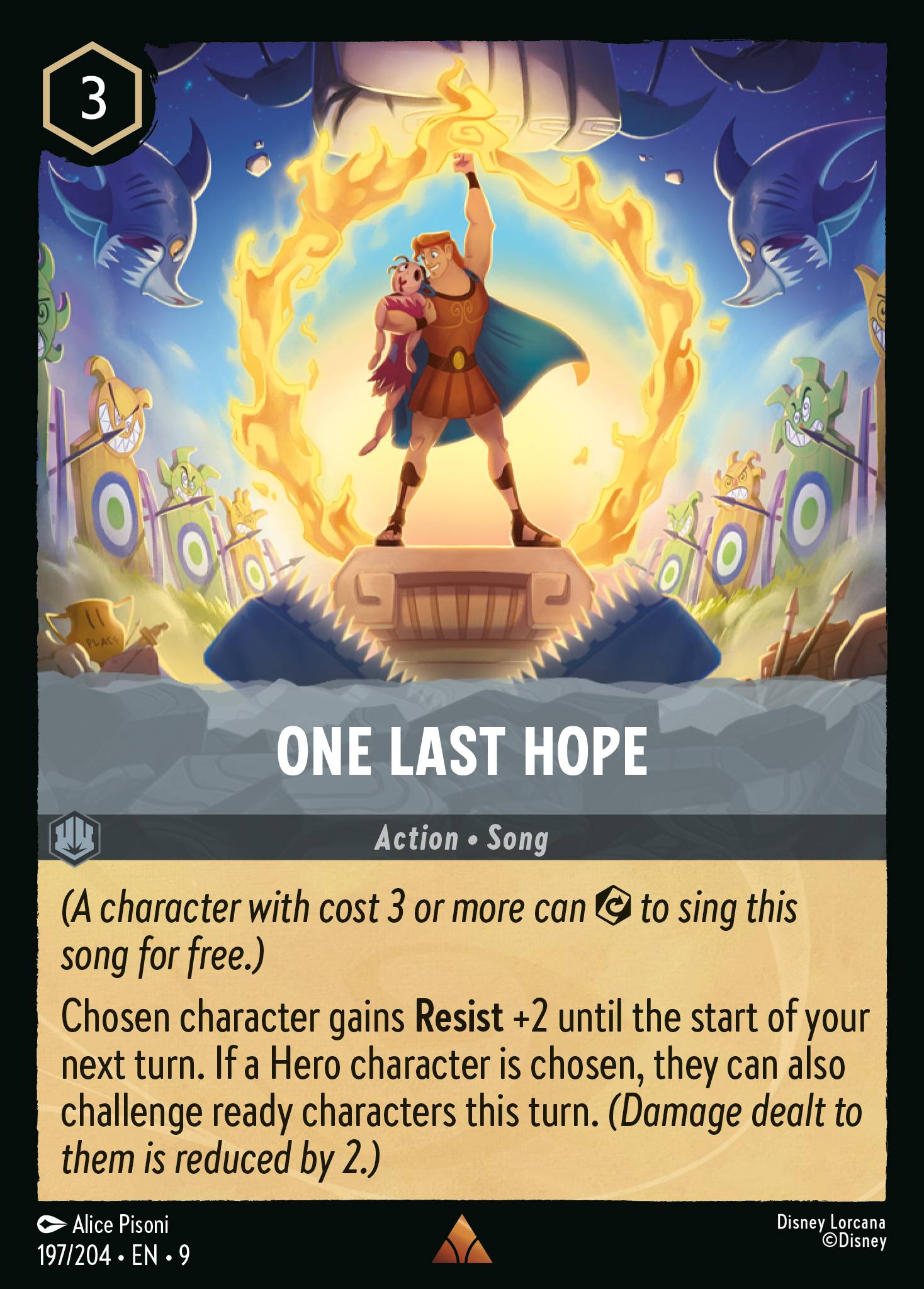 Disney Lorcana Fabled card #197 - One Last Hope (Non-Foil)