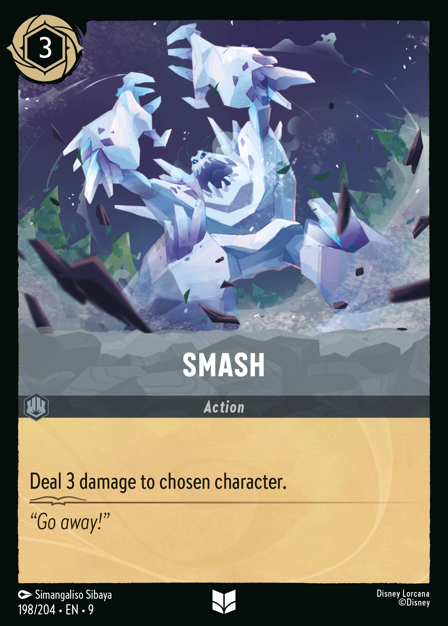 Disney Lorcana Fabled card #198 - Smash (Non-Foil)
