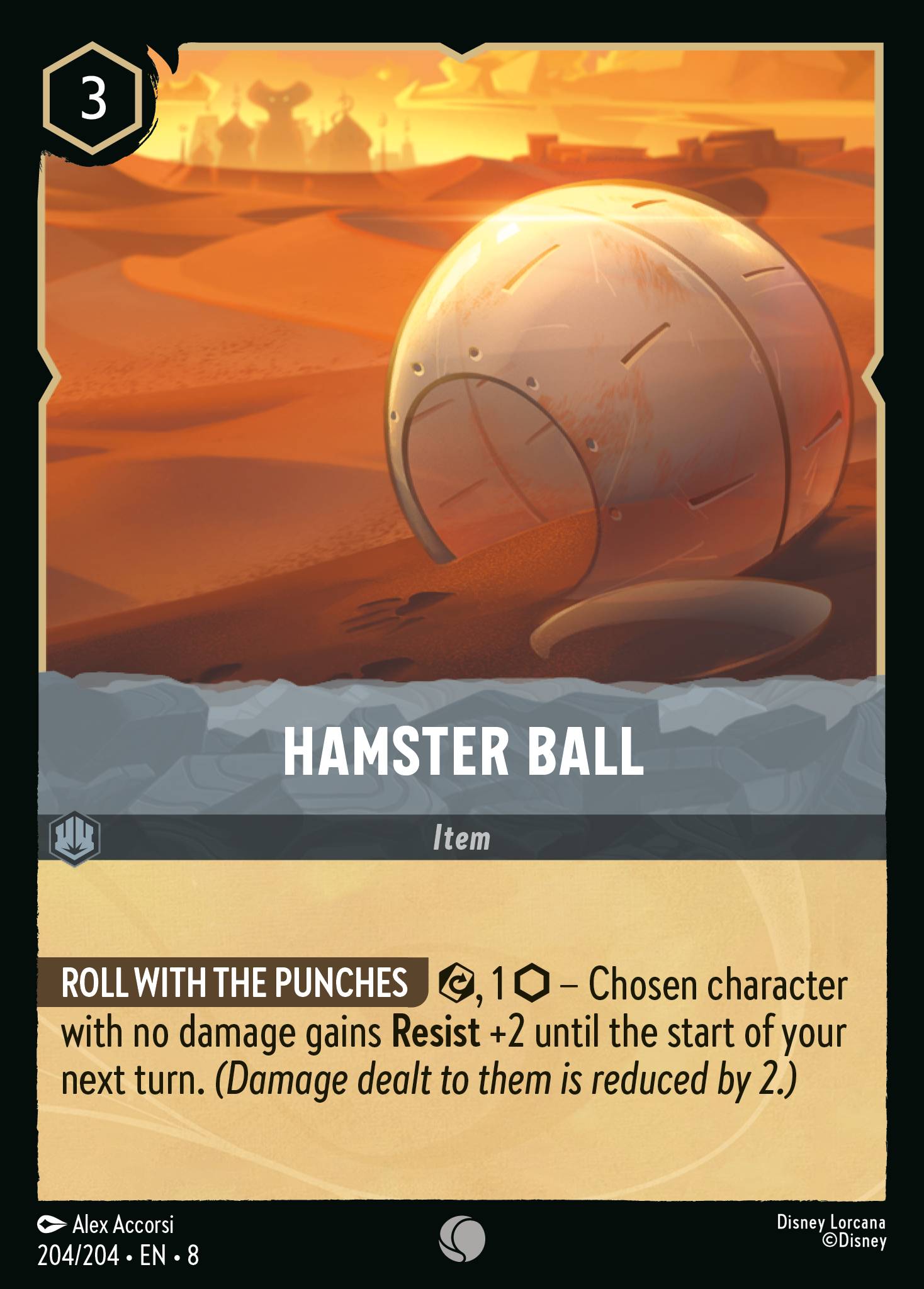 Disney Lorcana The Reign of Jafar card #204 - Hamster Ball (Cold Foil)