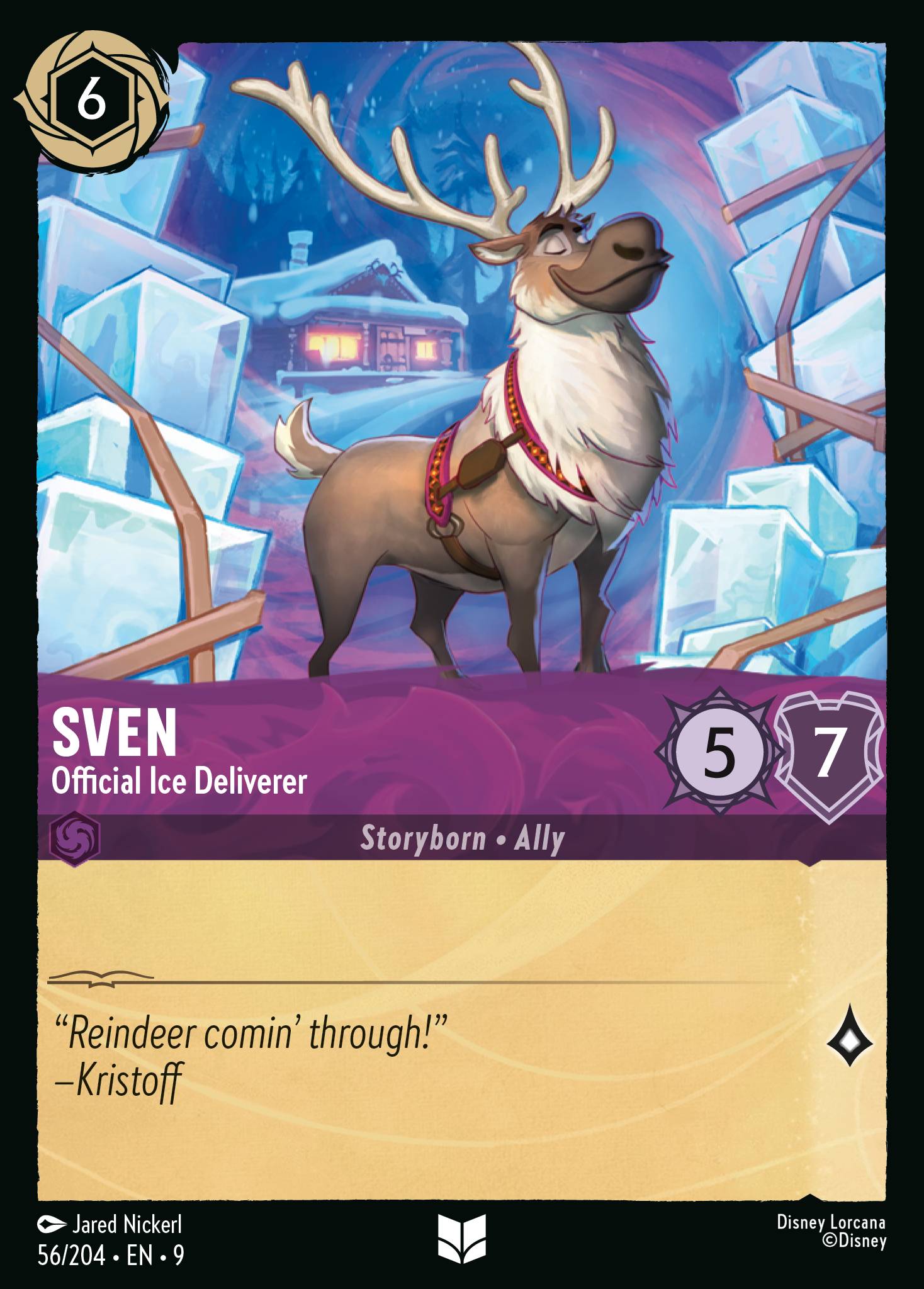 Disney Lorcana Fabled card #56 - Sven - Official Ice Deliverer (Non-Foil)