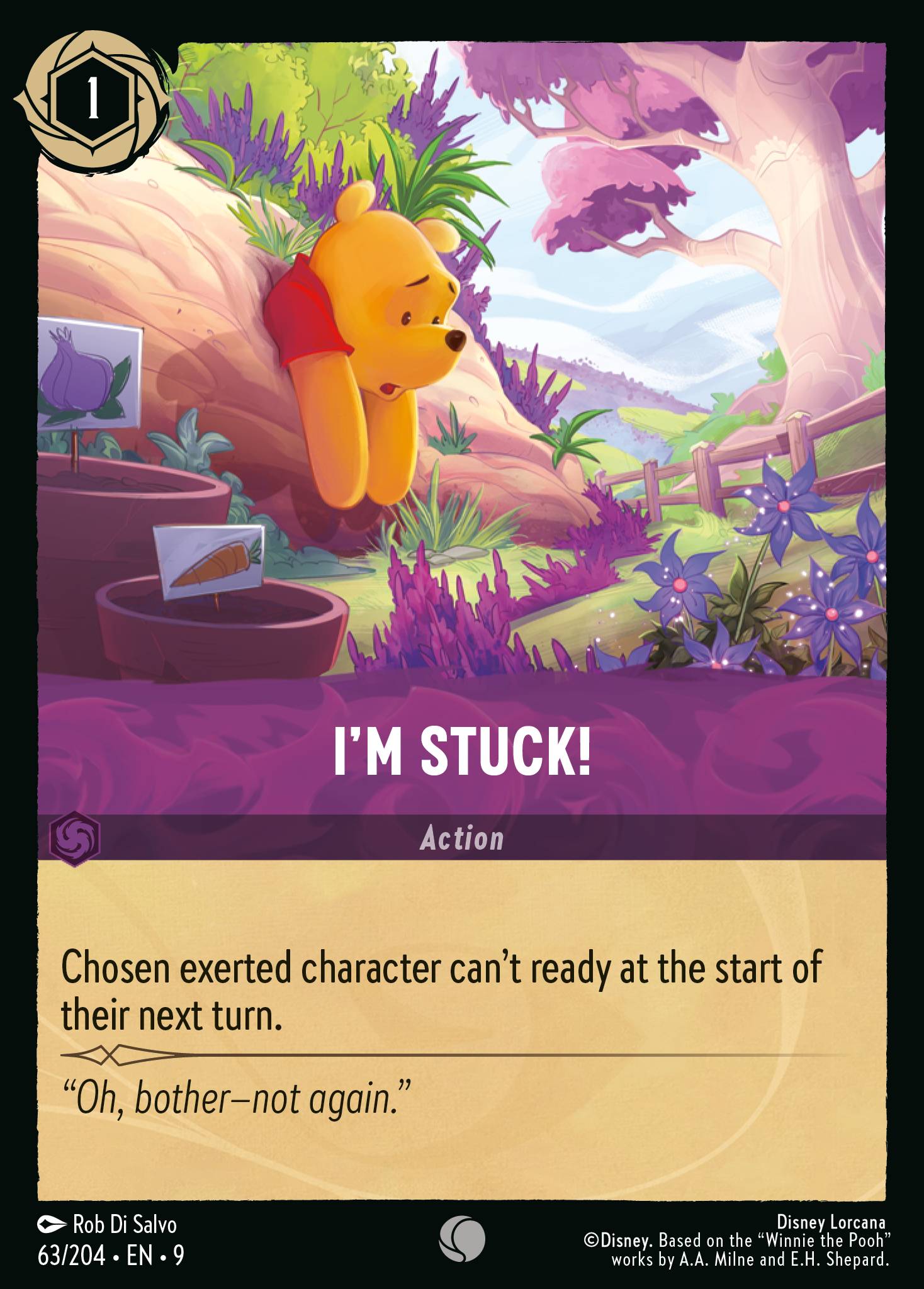 Disney Lorcana Fabled card #63 - I'm Stuck! (Non-Foil)