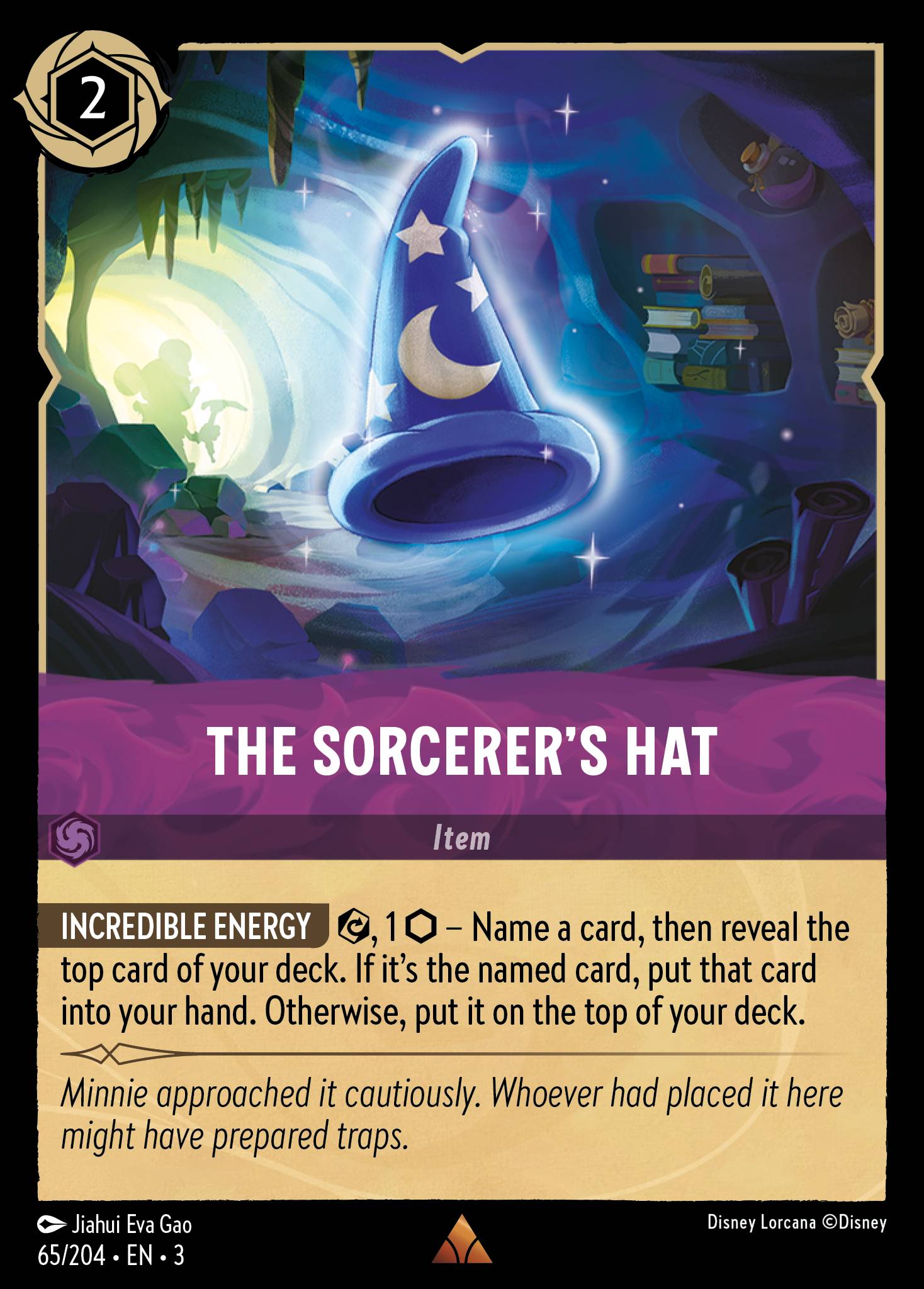 Disney Lorcana Into the Inklands card #65 - The Sorcerer's Hat (Cold Foil)