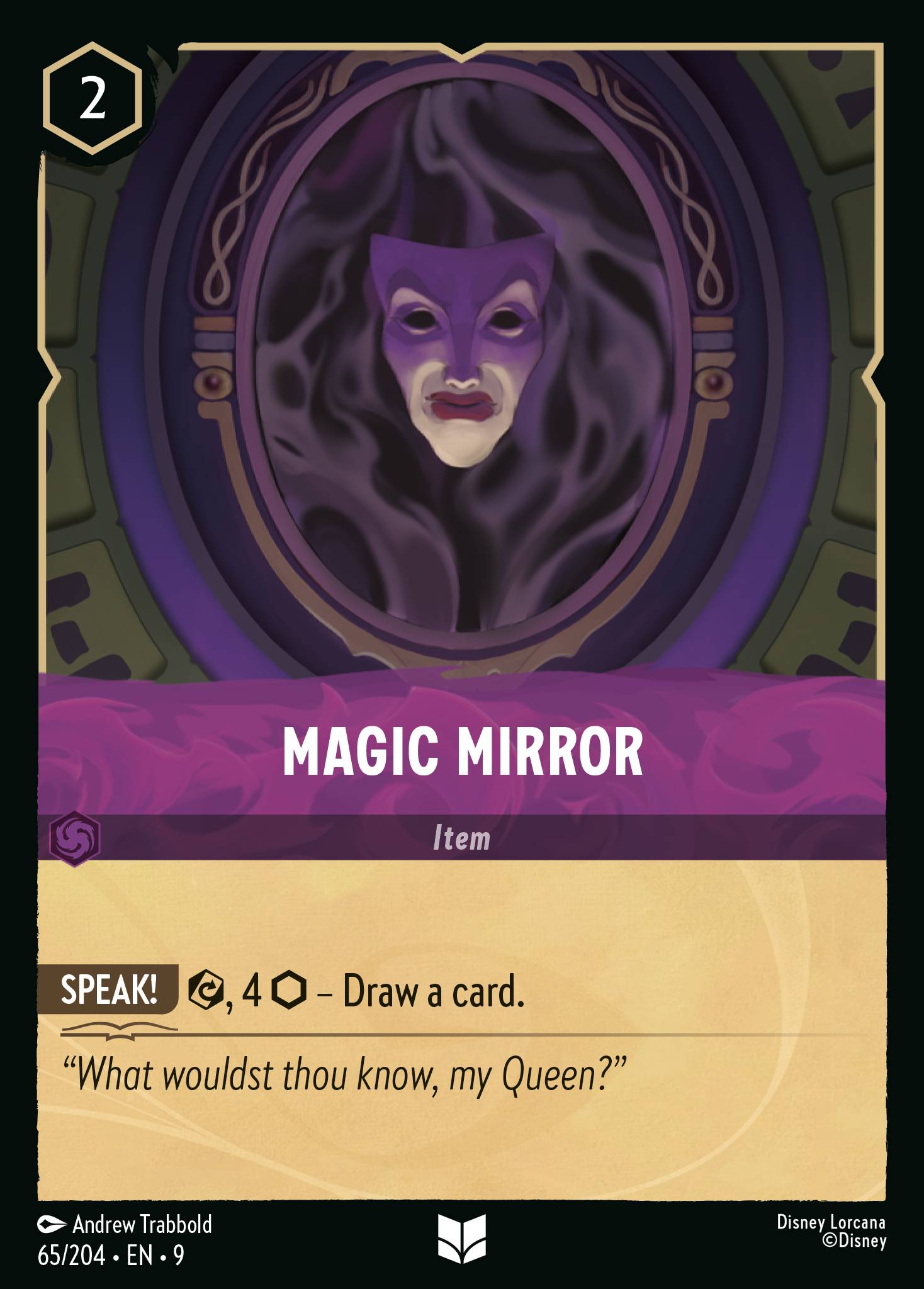 Disney Lorcana Fabled card #65 - Magic Mirror (Non-Foil)