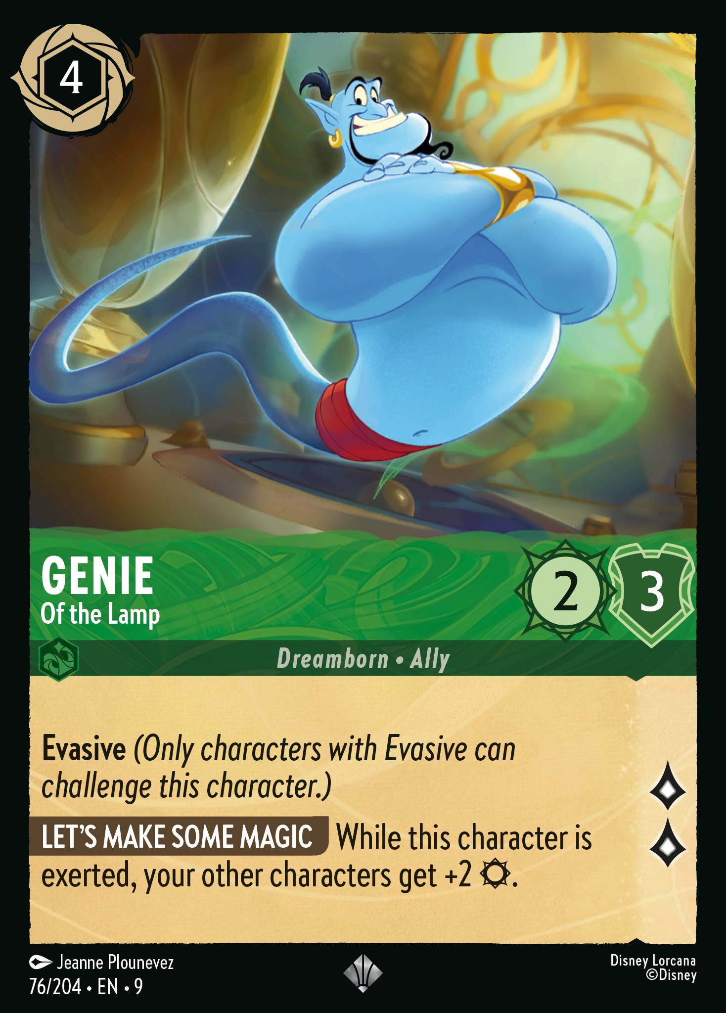 Disney Lorcana Fabled card #76 - Genie - Of the Lamp (Non-Foil)