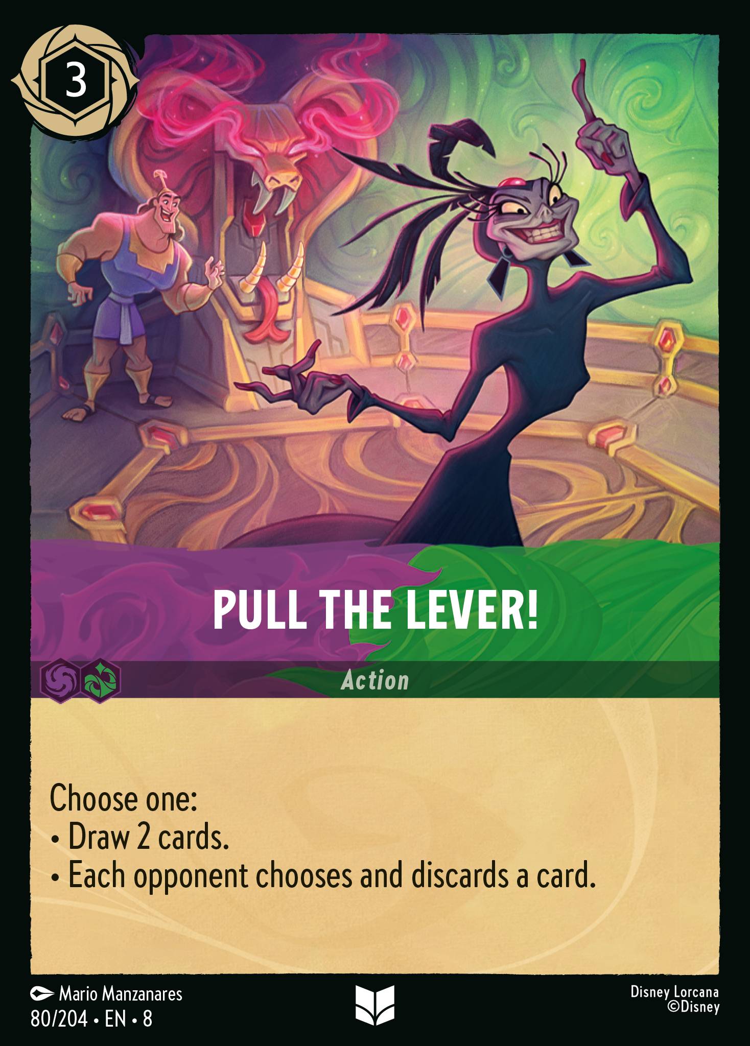 Disney Lorcana The Reign of Jafar card #80 - Pull the Lever! (Cold Foil)