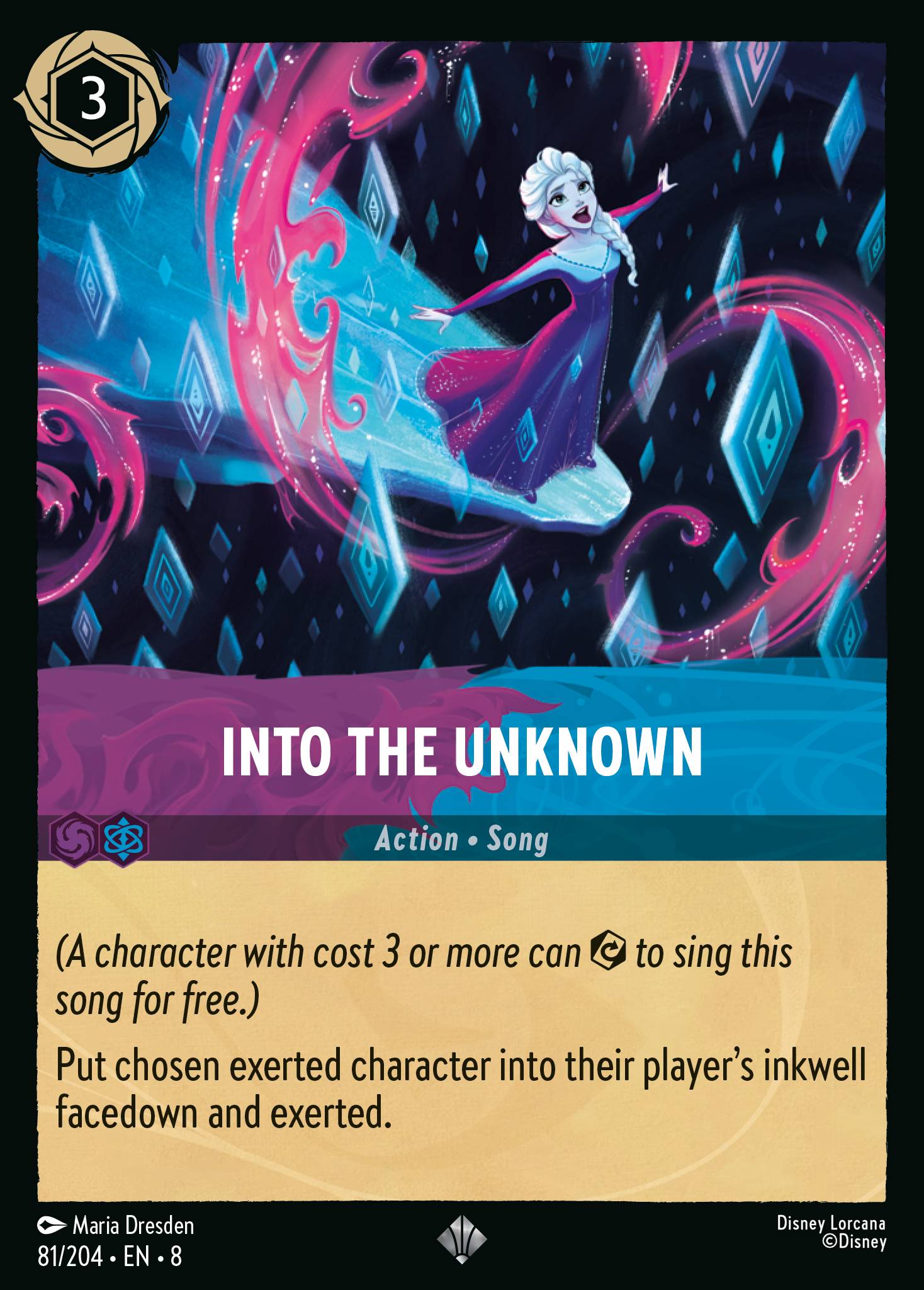Disney Lorcana The Reign of Jafar card #81 - Into the Unknown (Cold Foil)