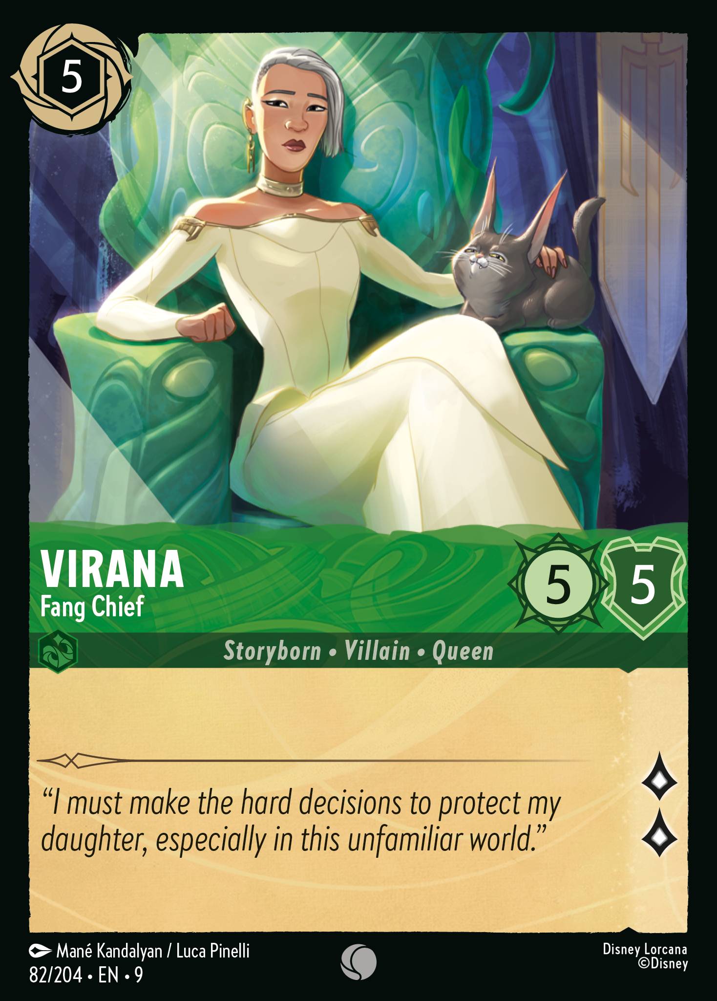 Disney Lorcana Fabled card #82 - Virana - Fang Chief (Non-Foil)