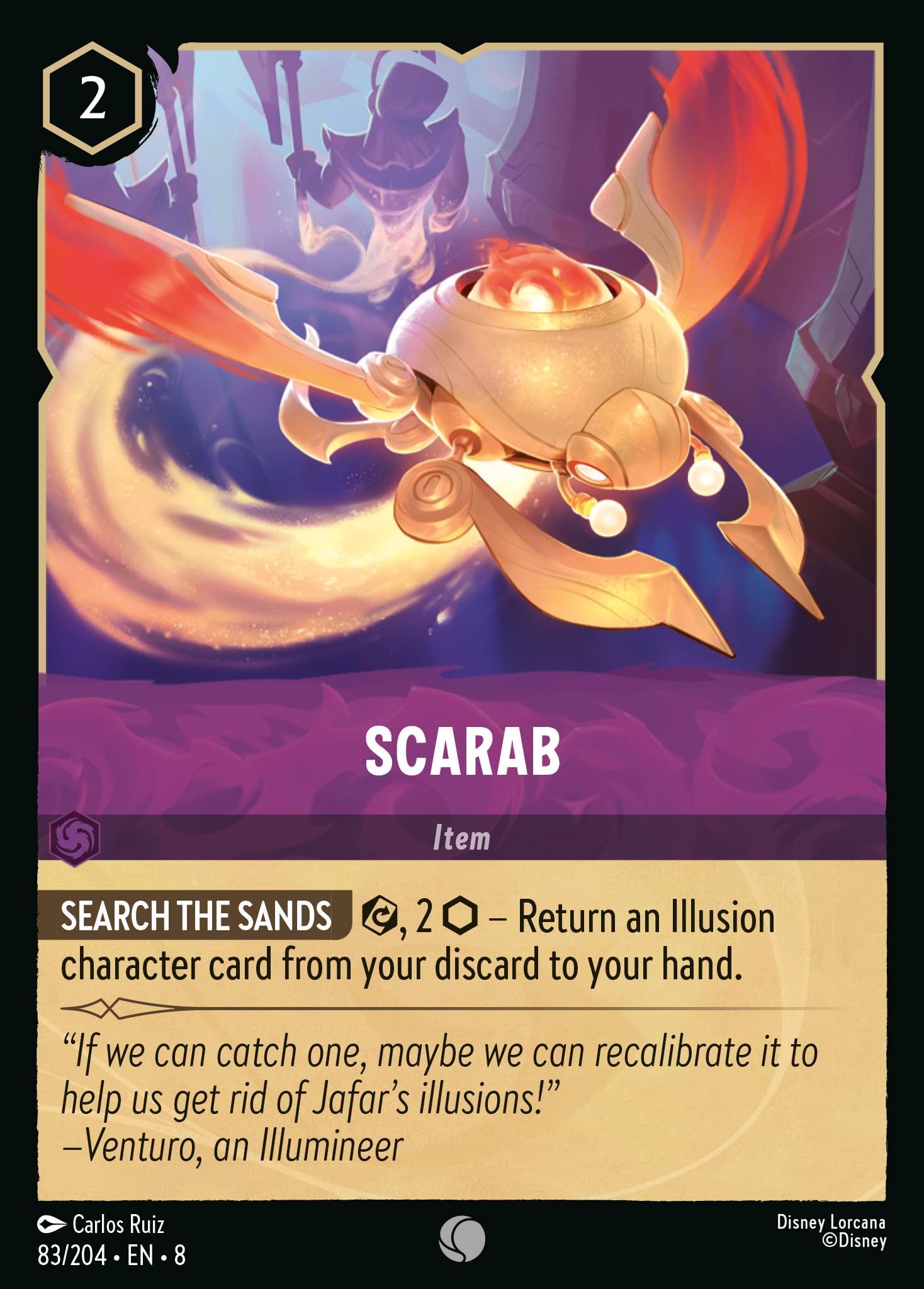 Disney Lorcana The Reign of Jafar card #83 - Scarab (Cold Foil)