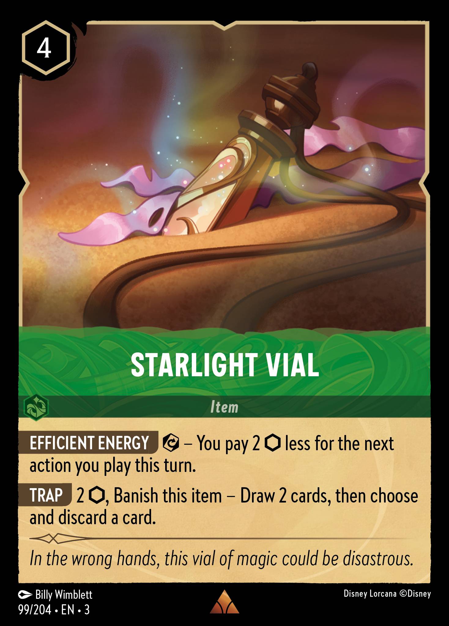 Disney Lorcana Into the Inklands card #99 - Starlight Vial (Cold Foil)